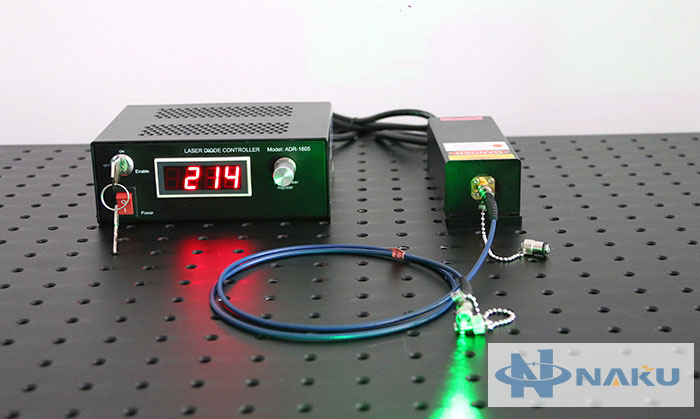 532nm narrow linewidth fiber raman laser